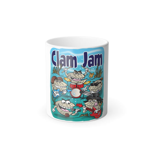 Clam Jam, clams jamming | Colour Morphing Mug, 11oz